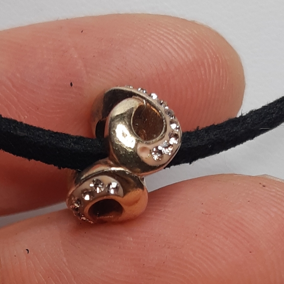 Rose Gold Plated Sterling Silver Charm Necklace - Picture 7 of 8